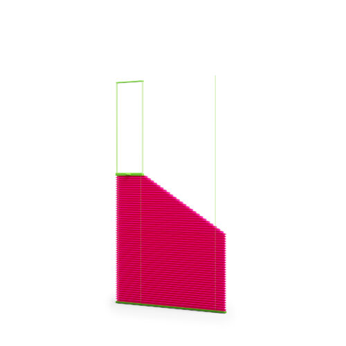 Plisa geometryczna na niestandardowe okno Cosimo