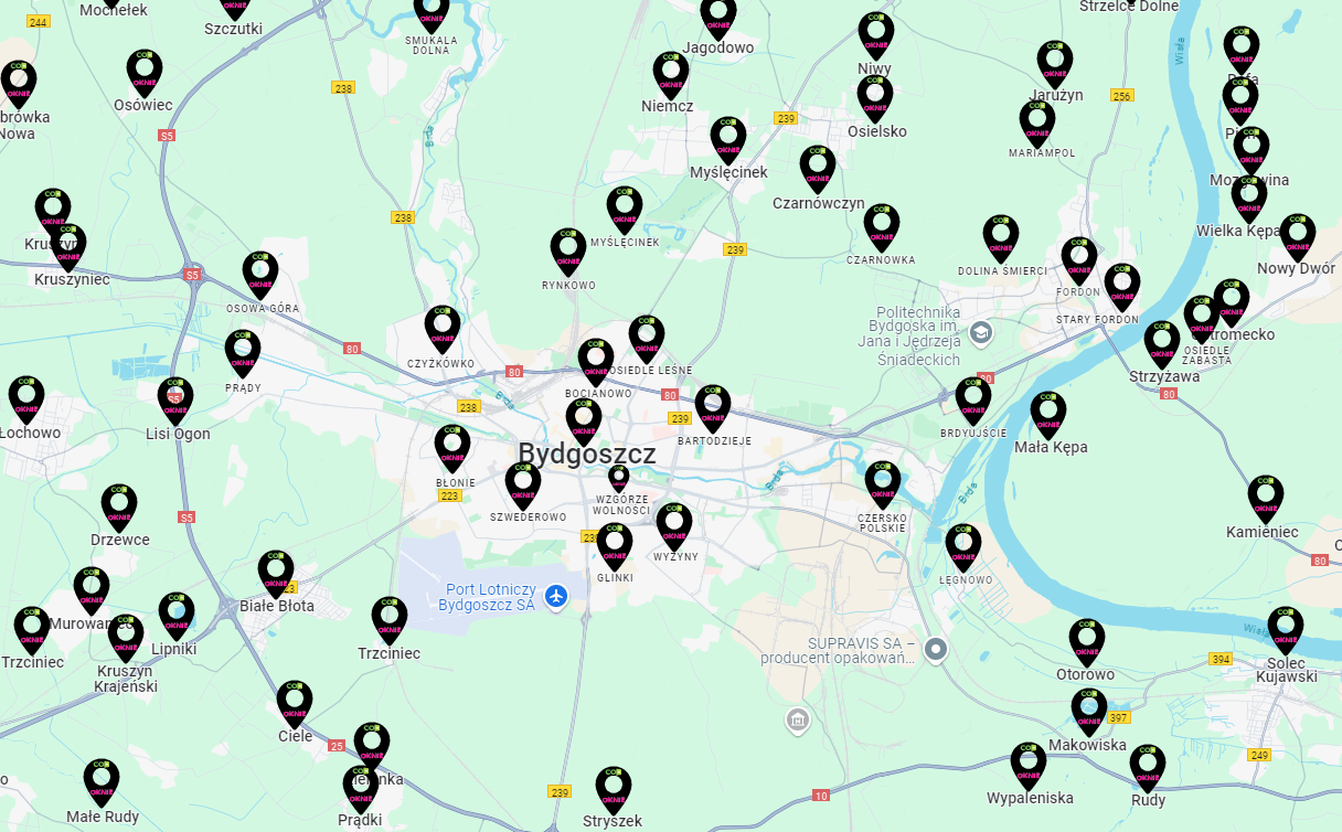 mapka bydgoszcz