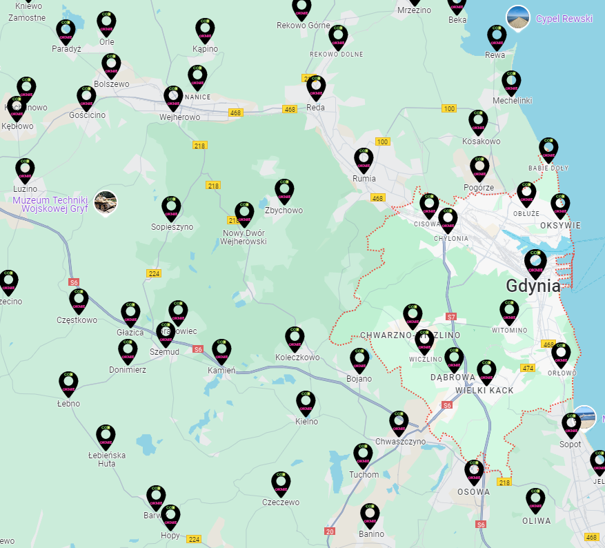 mapka gdynia