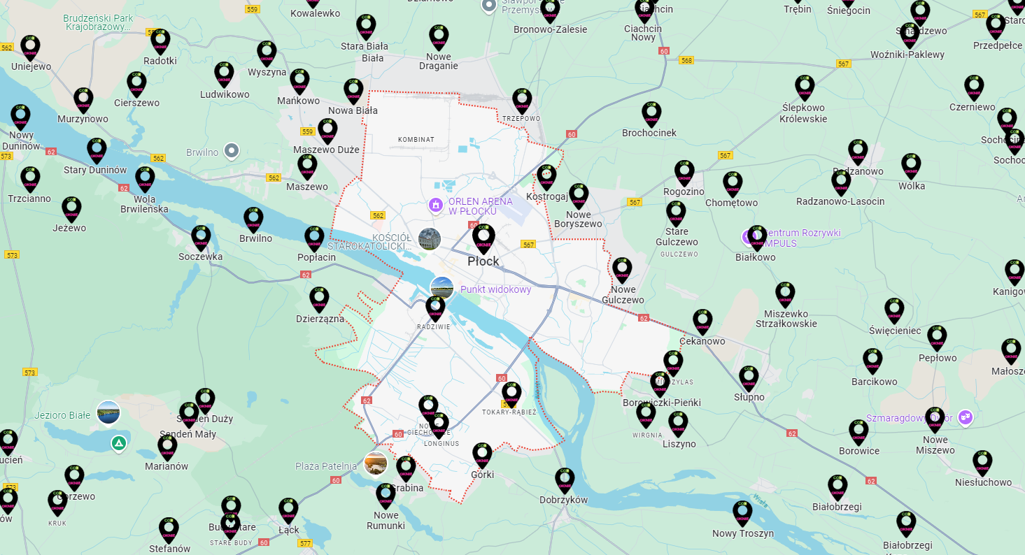 mapka plock