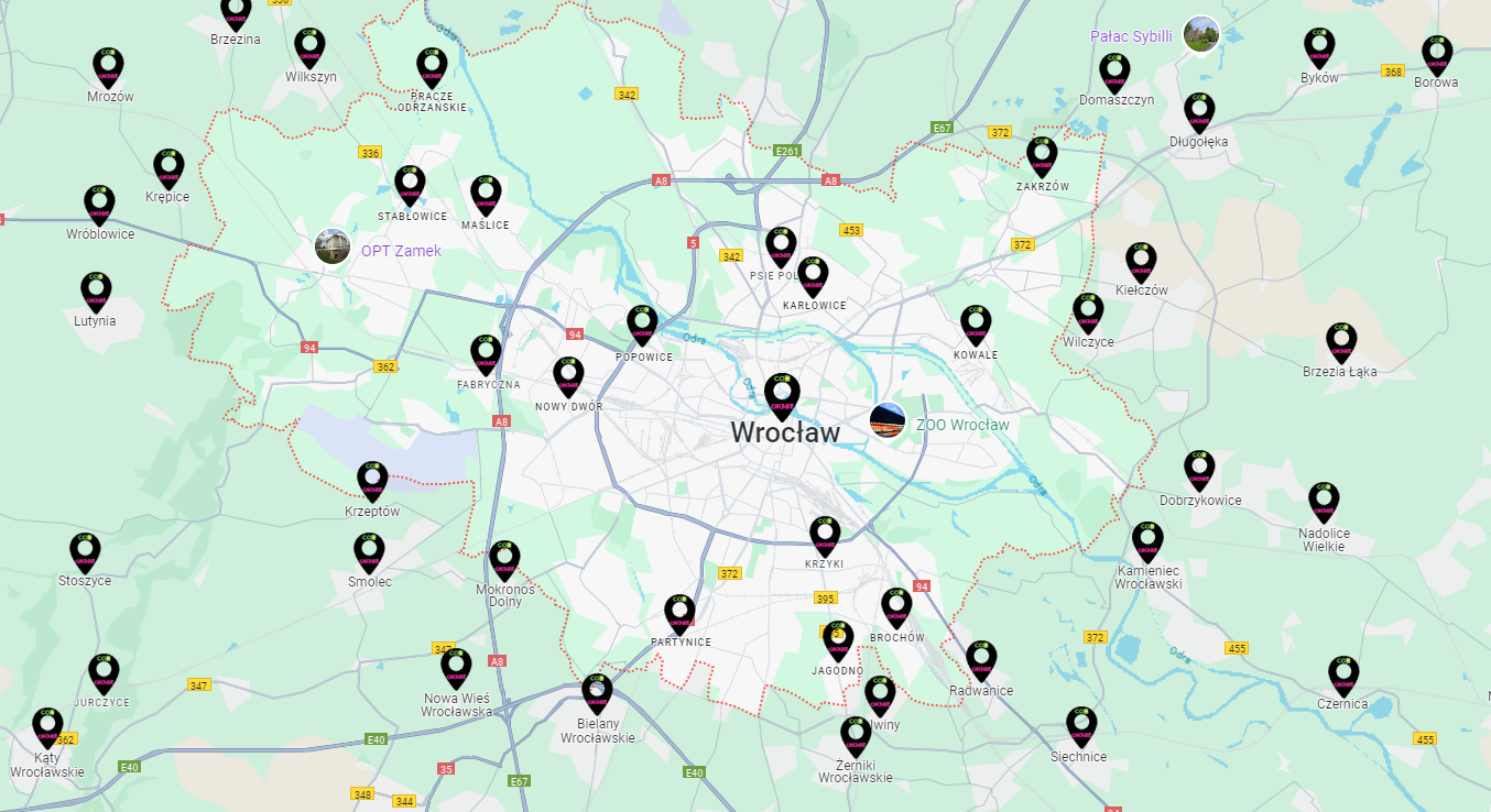 mapka wroclaw